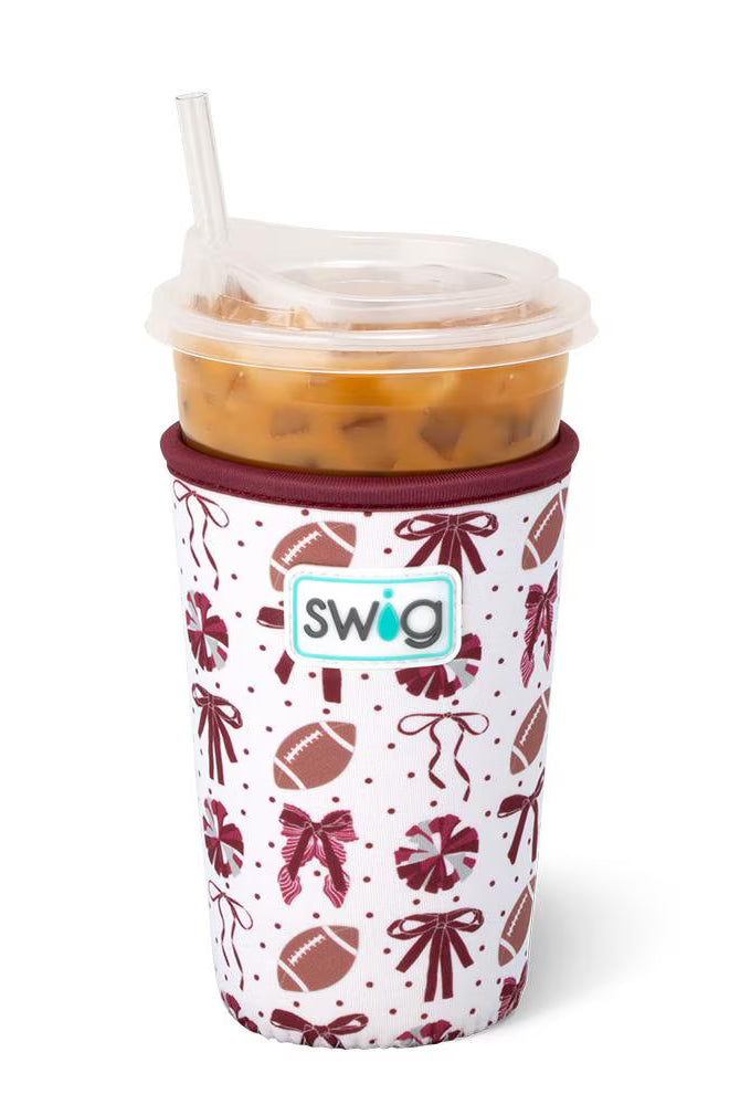 We've Got Spirit Maroon Swig Iced Cup Coolie-Drinkwear-Dear Me Southern Boutique, located in DeRidder, Louisiana
