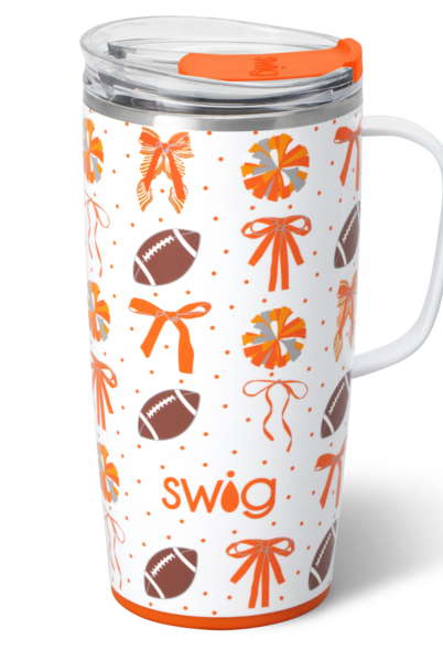 We've Got Spirit Orange Travel Mug 22oz-Travel Mugs-Dear Me Southern Boutique, located in DeRidder, Louisiana