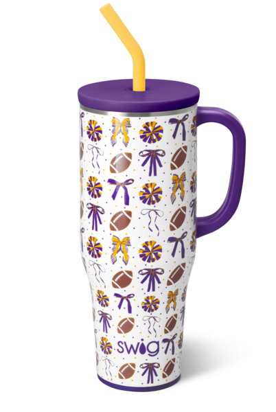 We've Got Spirit Purple + Yellow Swig Mega Mug 40oz-Mega Mugs-Dear Me Southern Boutique, located in DeRidder, Louisiana
