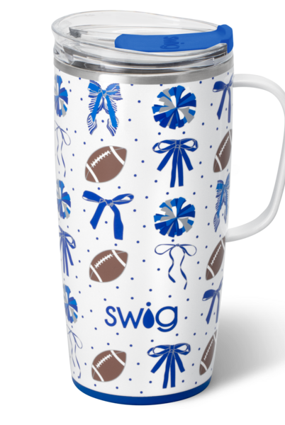 We've Got Spirit Royal Travel Mug 22oz-Travel Mugs-Dear Me Southern Boutique, located in DeRidder, Louisiana
