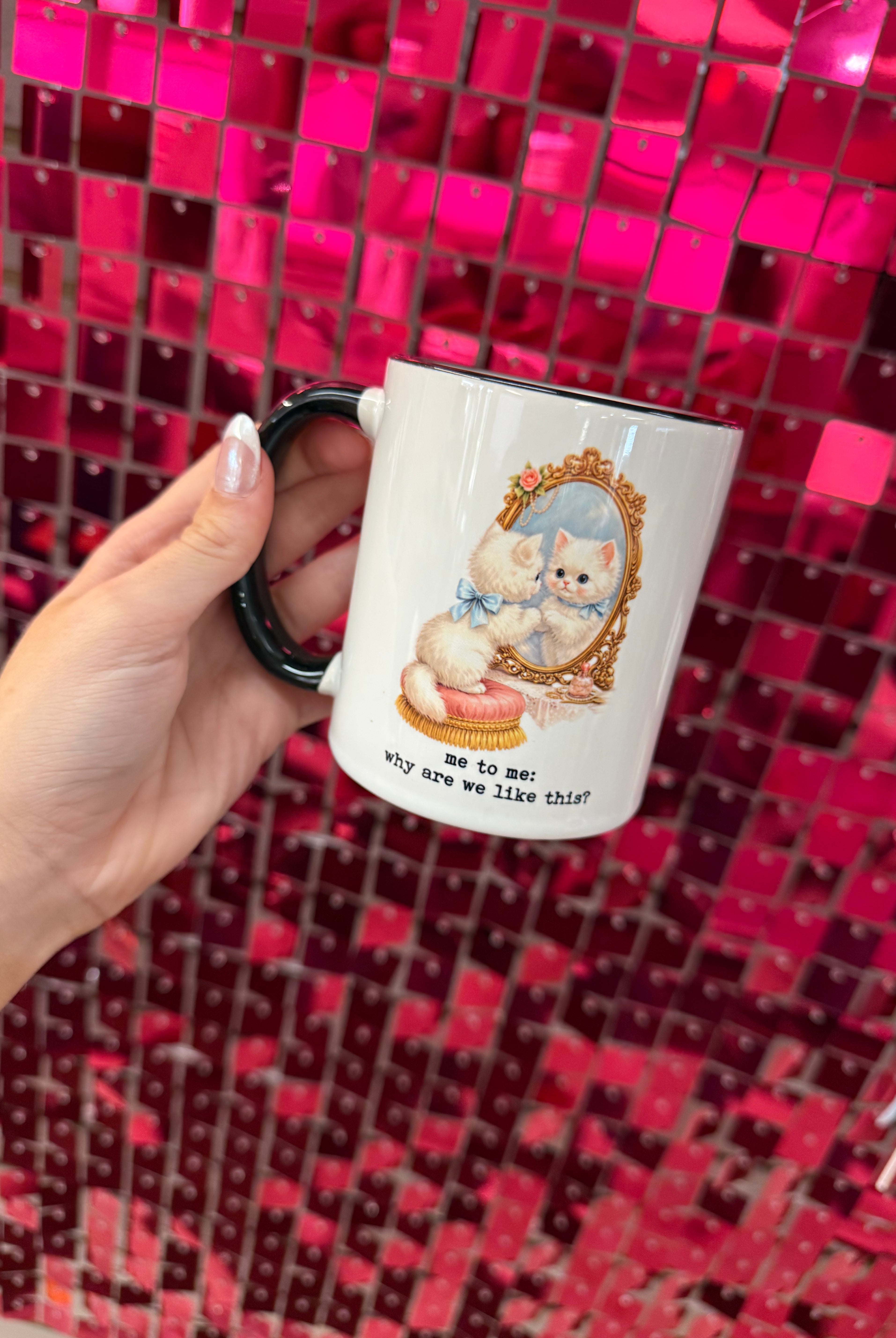 Why Are We Like This Mug-Mugs-Dear Me Southern Boutique, located in DeRidder, Louisiana