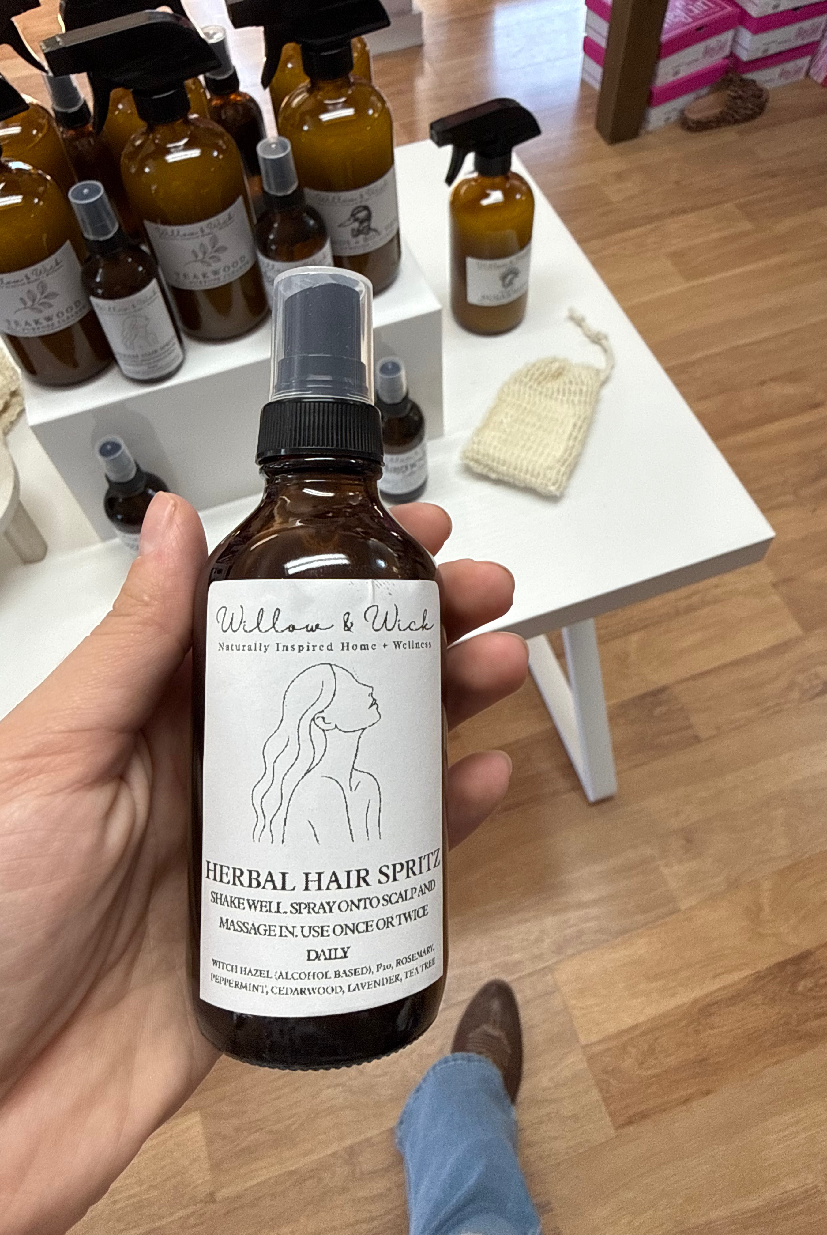 Willow & Wick Herbal Hair Spritz-Household-Dear Me Southern Boutique, located in DeRidder, Louisiana