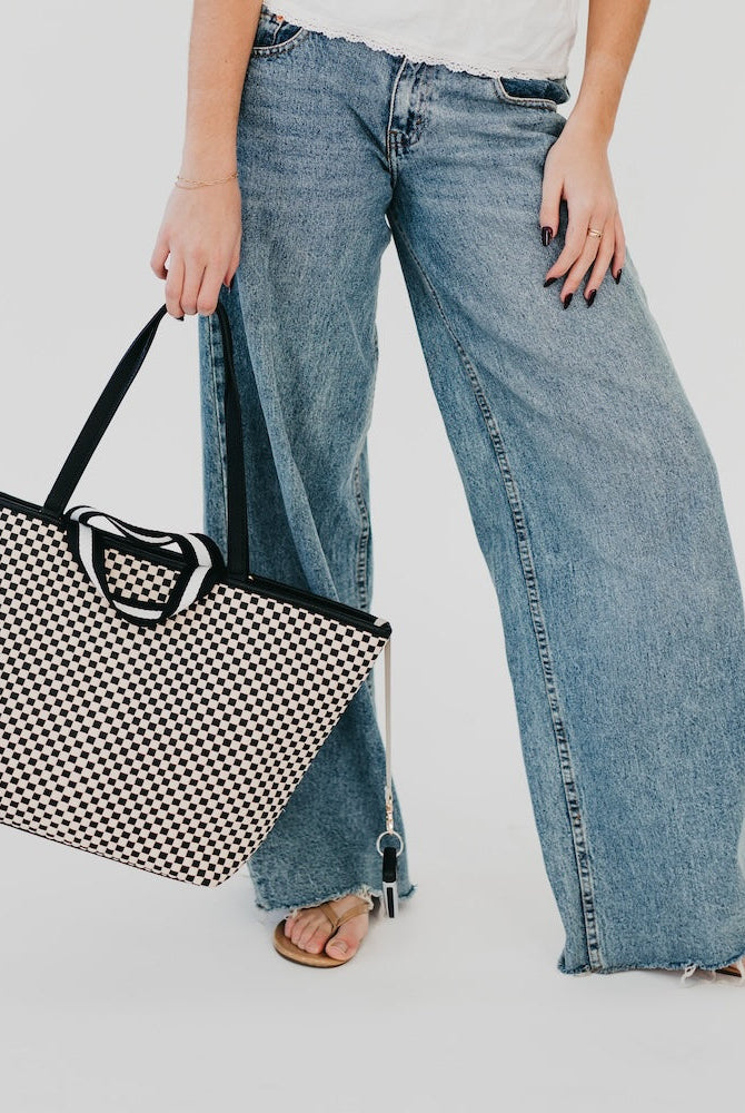 Woven Tiffany Organizer Tote Bag-Presales-Dear Me Southern Boutique, located in DeRidder, Louisiana