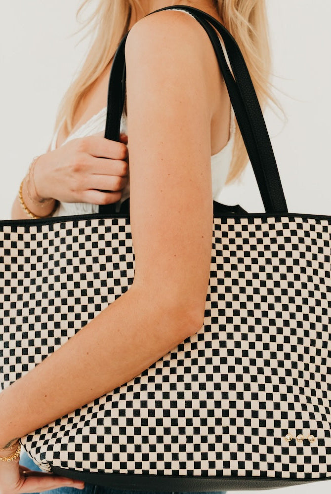 Woven Tiffany Organizer Tote Bag-Presales-Dear Me Southern Boutique, located in DeRidder, Louisiana