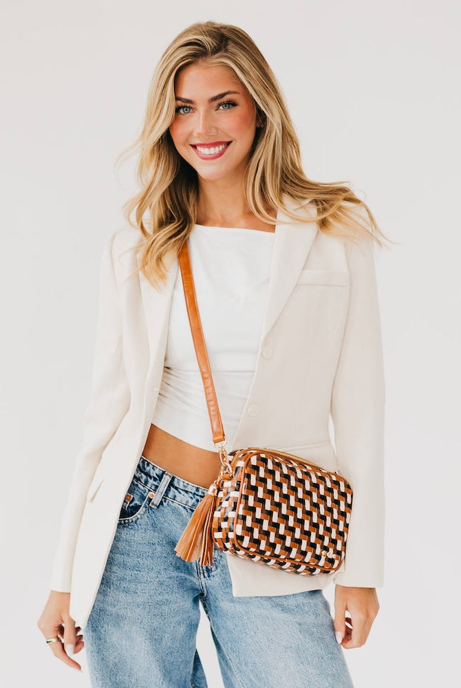 Woven Willow Camera Crossbody Bag-Presales-Dear Me Southern Boutique, located in DeRidder, Louisiana