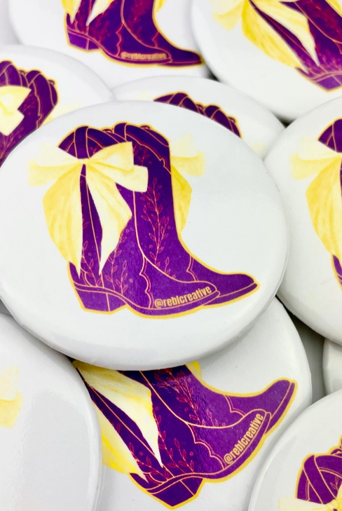 Yeehaw & Geaux Game Day Button-Buttons-Dear Me Southern Boutique, located in DeRidder, Louisiana