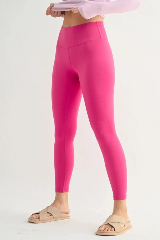 Zoey Leggings - Pink-Leggings-Dear Me Southern Boutique, located in DeRidder, Louisiana
