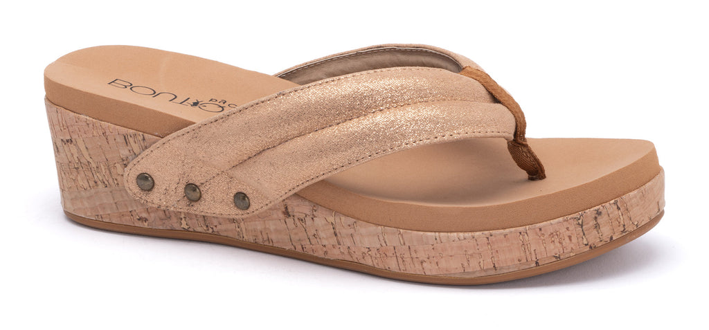 Corkys Wish Wedges - Rose Gold-Shoes-Dear Me Southern Boutique, located in DeRidder, Louisiana