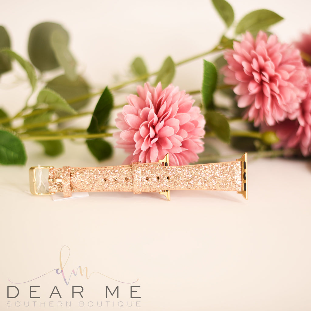Gold Glitter Watch Band-Watch Band-Dear Me Southern Boutique, located in DeRidder, Louisiana