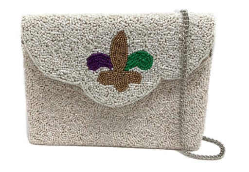 Mardi Gras Beaded Bag-Dear Me Southern Boutique, located in DeRidder, Louisiana