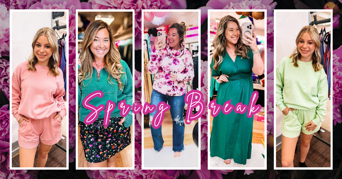 Spring break collage of flora prints | Dear Me