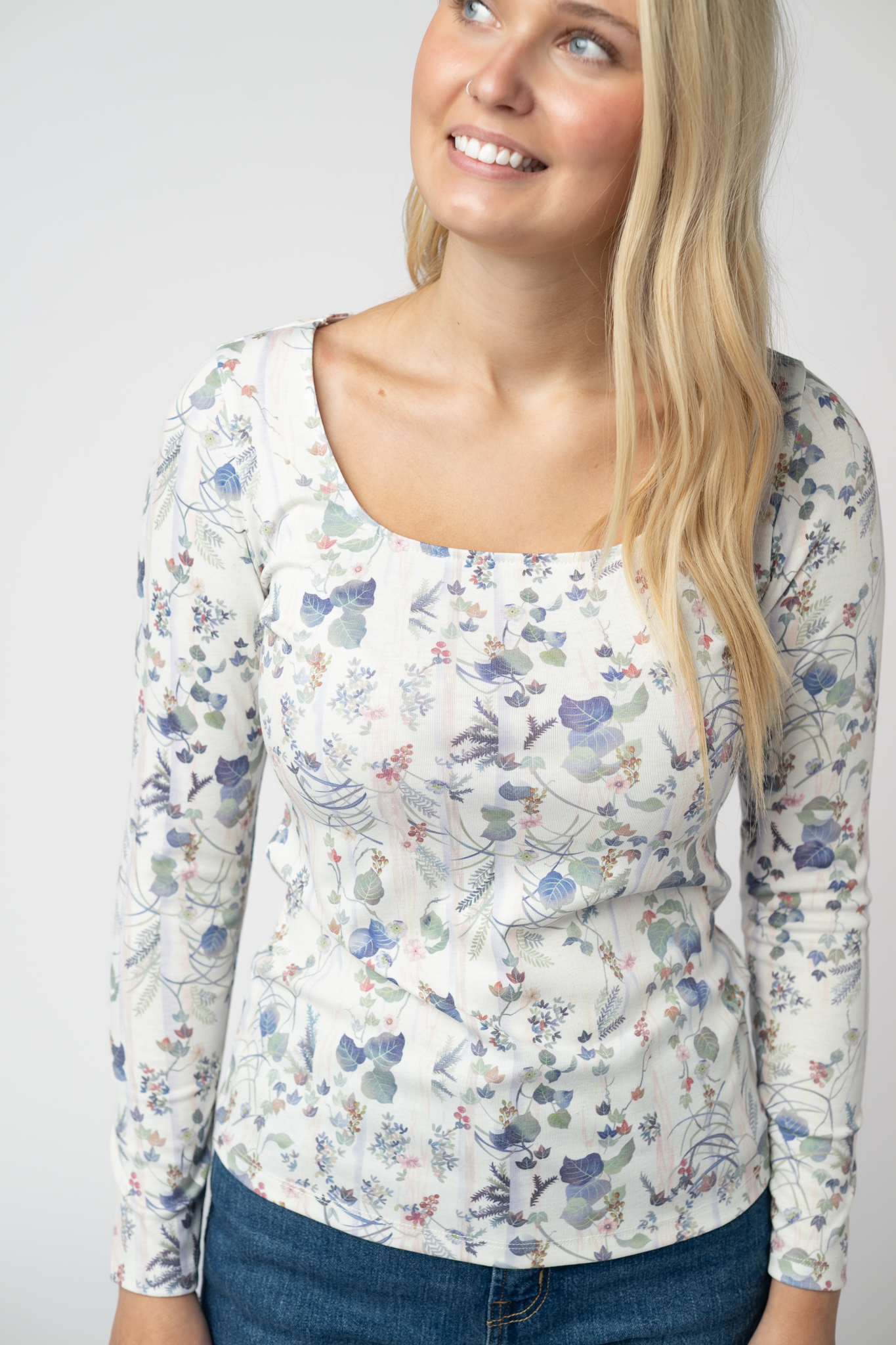 08.21 EN ROUTE Alyssa Long Sleeve Top - Olive Meadow-Tops-Dear Me Southern Boutique, located in DeRidder, Louisiana