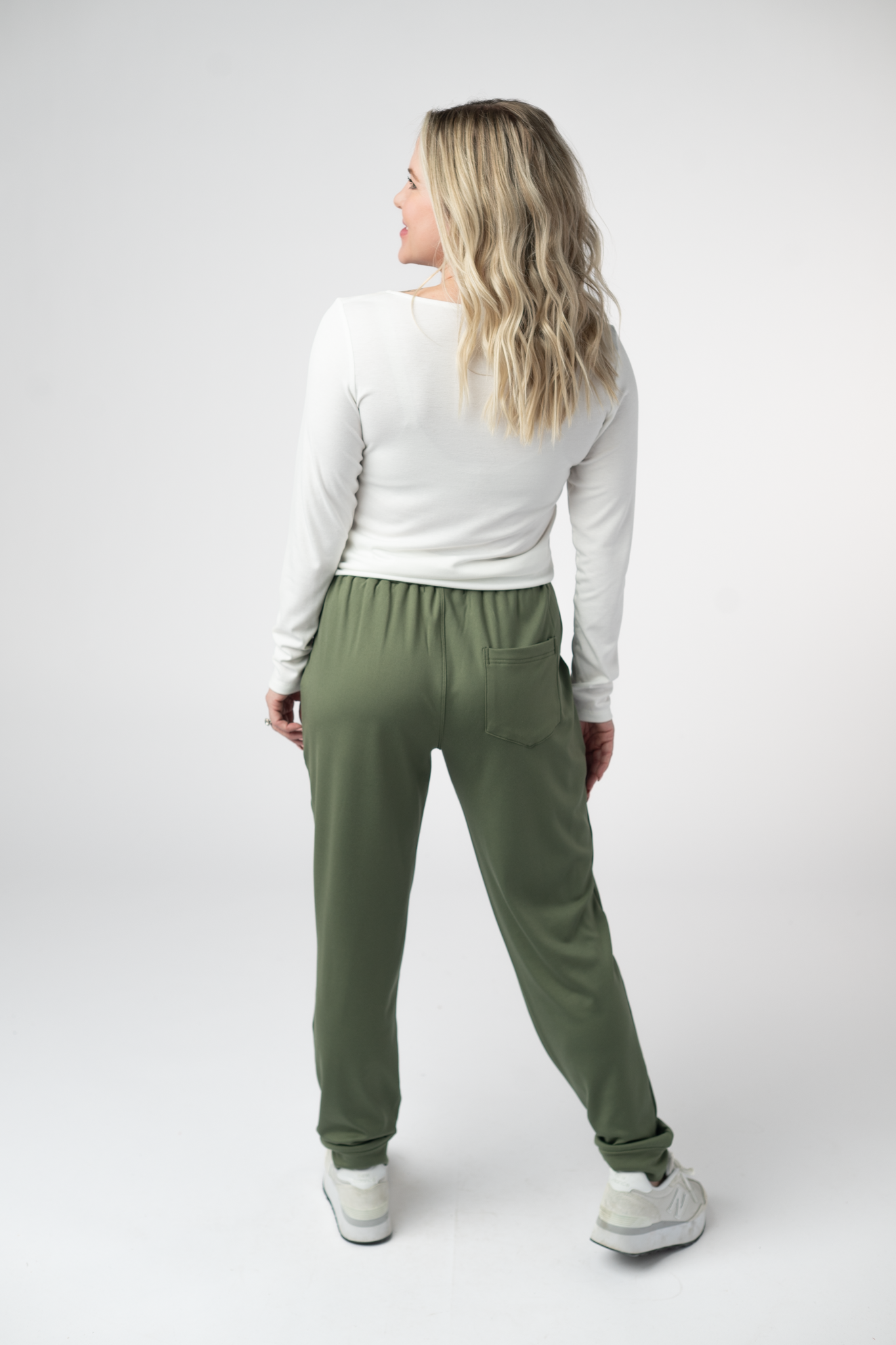 08.21 EN ROUTE Cloud Joggers - Olive-bottoms-Dear Me Southern Boutique, located in DeRidder, Louisiana