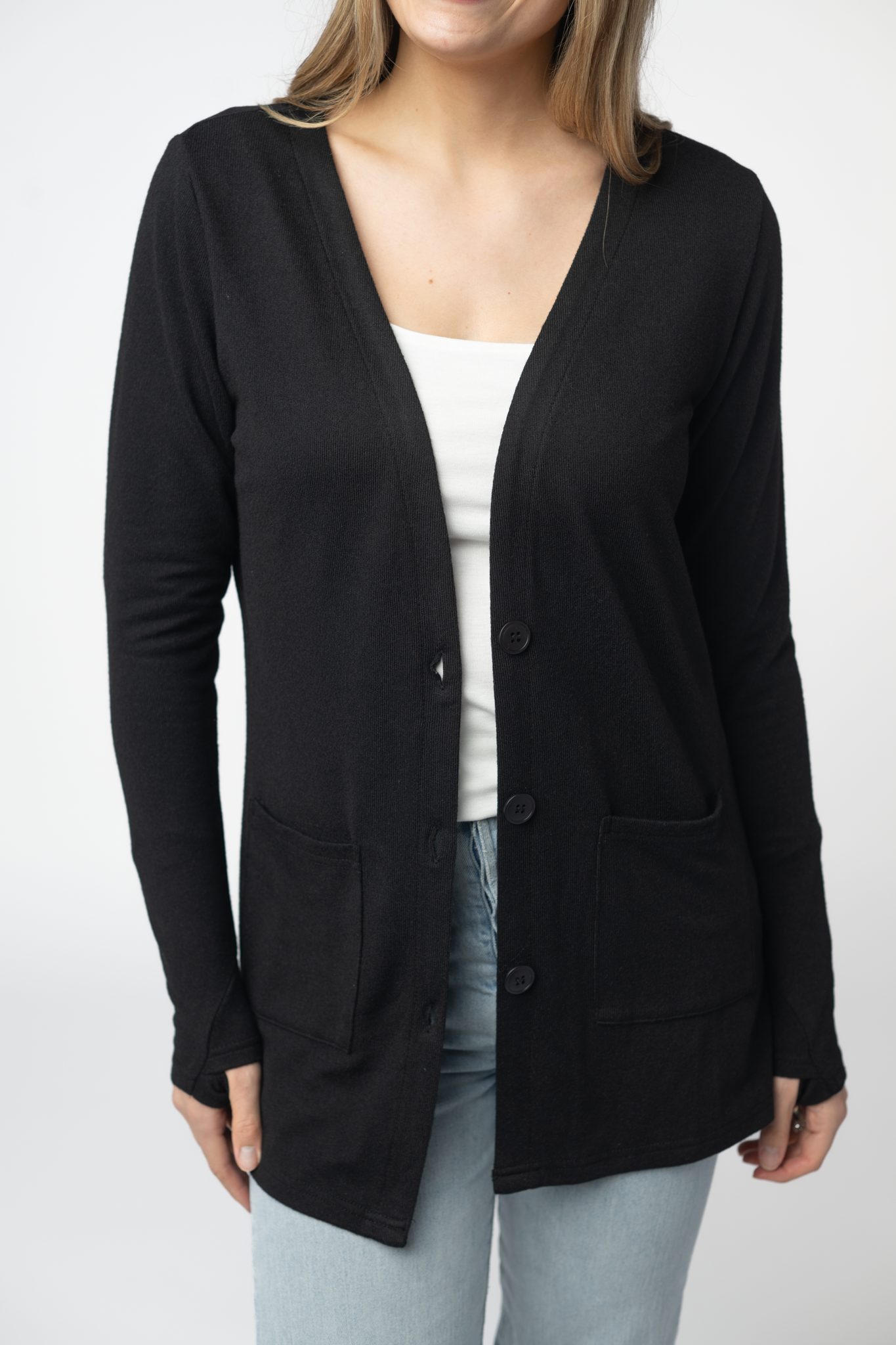 08.21 EN ROUTE Cori Cardigan - Black-Cardigan-Dear Me Southern Boutique, located in DeRidder, Louisiana