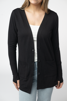 08.21 EN ROUTE Cori Cardigan - Black-Cardigan-Dear Me Southern Boutique, located in DeRidder, Louisiana
