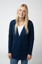 08.21 EN ROUTE Cori Cardigan - Navy-Cardigan-Dear Me Southern Boutique, located in DeRidder, Louisiana