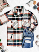 08.21 EN ROUTE Norah Shacket - Harvest Plaid-shacket-Dear Me Southern Boutique, located in DeRidder, Louisiana