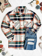 08.21 EN ROUTE Norah Shacket - Harvest Plaid-shacket-Dear Me Southern Boutique, located in DeRidder, Louisiana