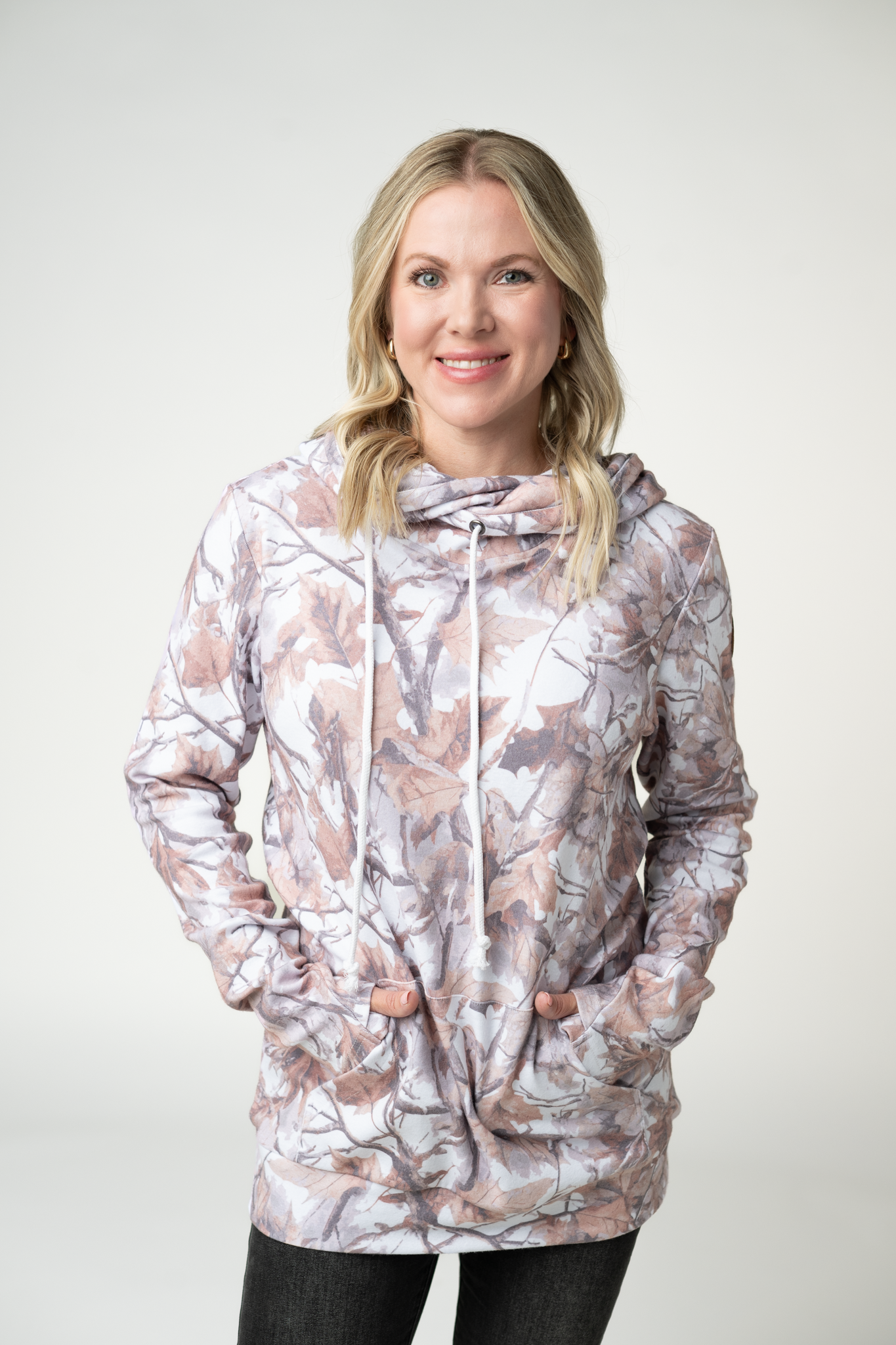 09.02 EN ROUTE Ashley Hoodie - Woodsy Camo-clothing-Dear Me Southern Boutique, located in DeRidder, Louisiana
