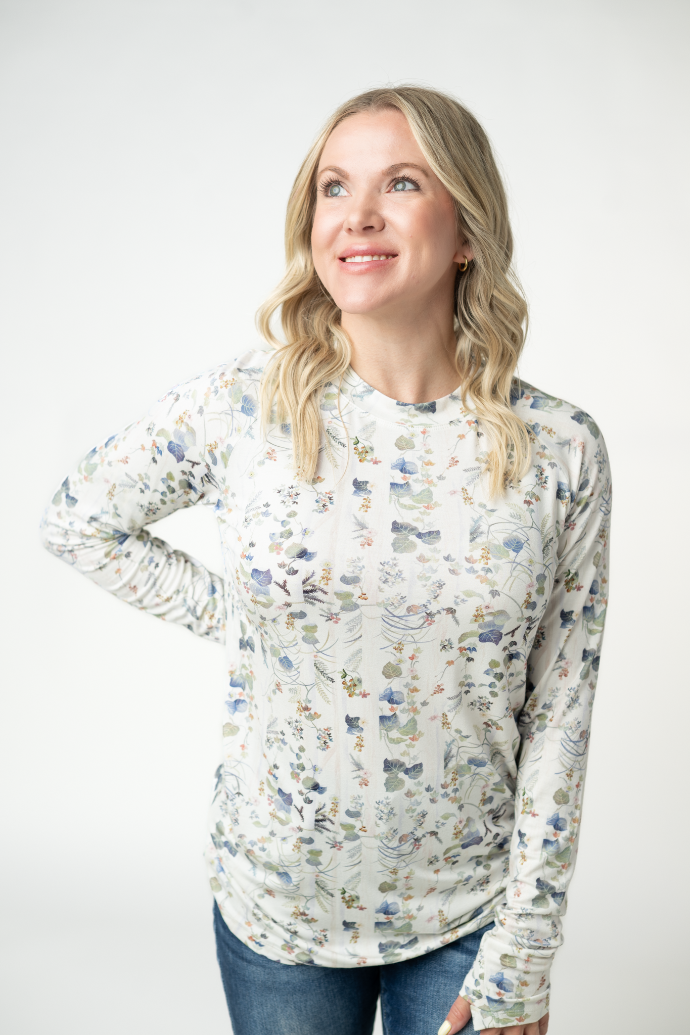09.02 EN ROUTE Blair Long Sleeve Top - Olive Meadows-Tops-Dear Me Southern Boutique, located in DeRidder, Louisiana