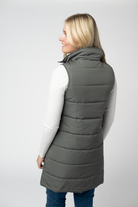 09.09 EN ROUTE Harlow Long Vest - Grey-clothing-Dear Me Southern Boutique, located in DeRidder, Louisiana