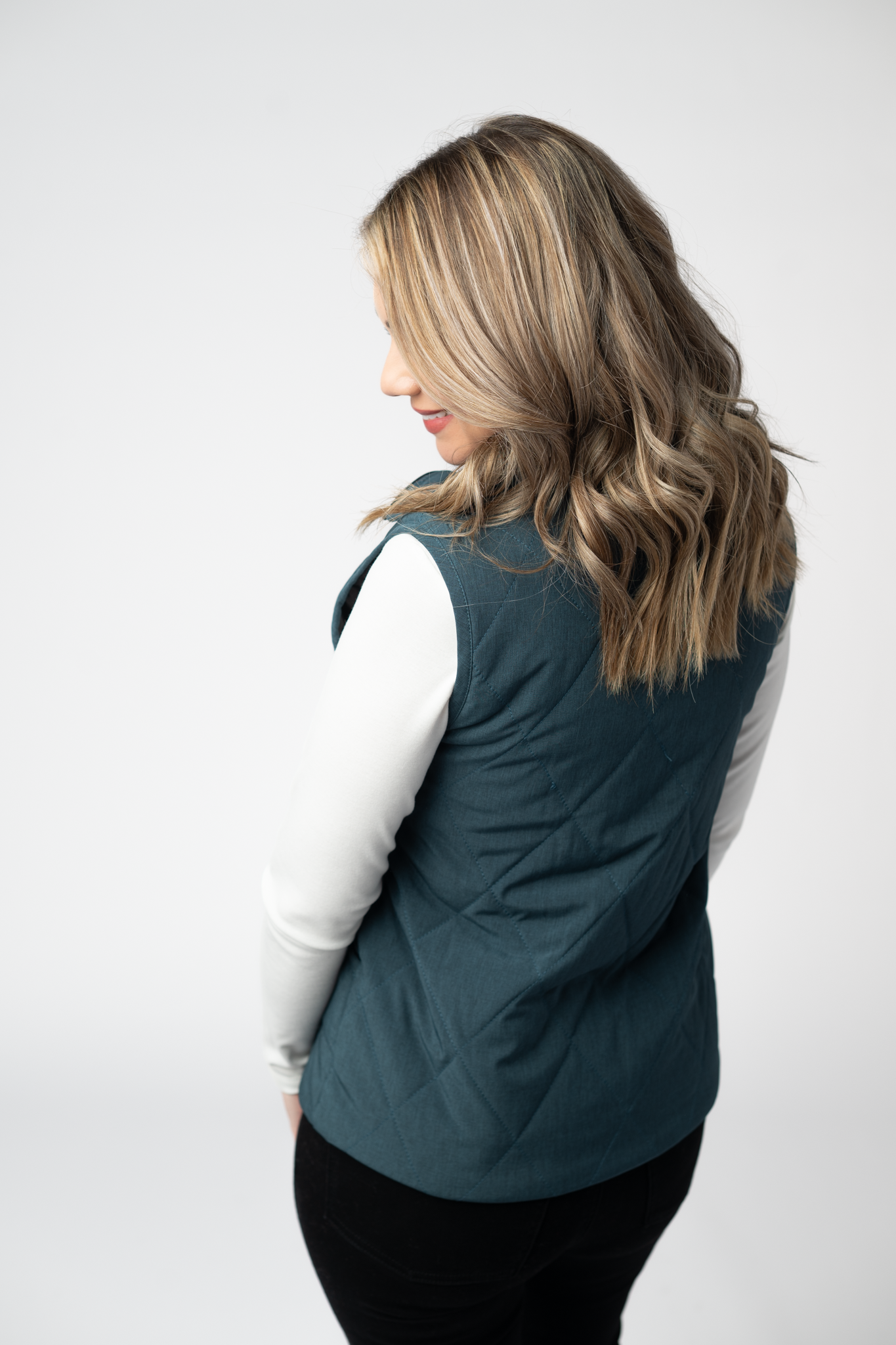 Remy Zip Up Vest - Teal-Vest-Dear Me Southern Boutique, located in DeRidder, Louisiana