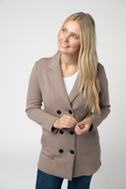 09.09 EN ROUTE Scarlett Sweater Jacket - Mocha-Jacket-Dear Me Southern Boutique, located in DeRidder, Louisiana