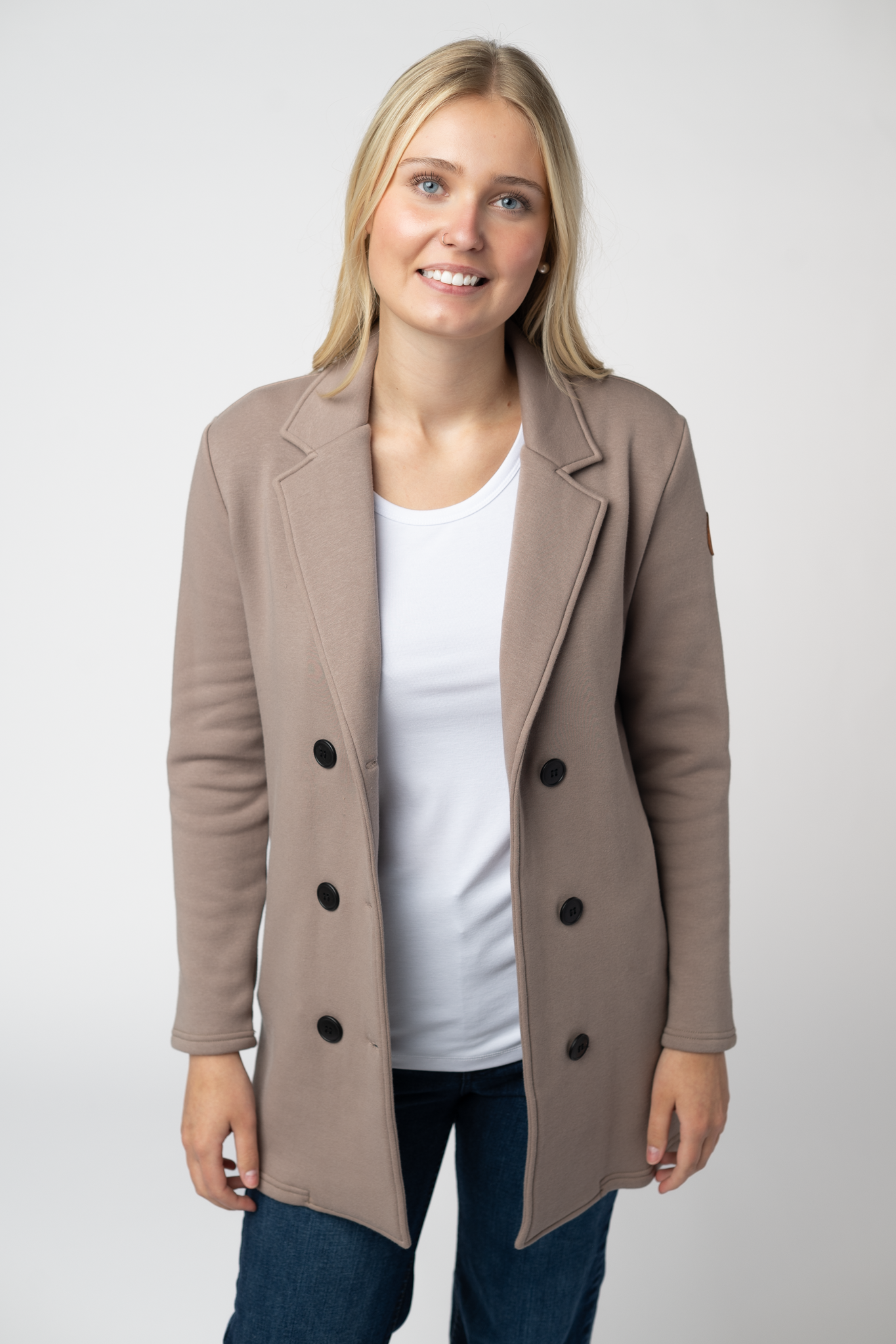 09.09 EN ROUTE Scarlett Sweater Jacket - Mocha-Jacket-Dear Me Southern Boutique, located in DeRidder, Louisiana