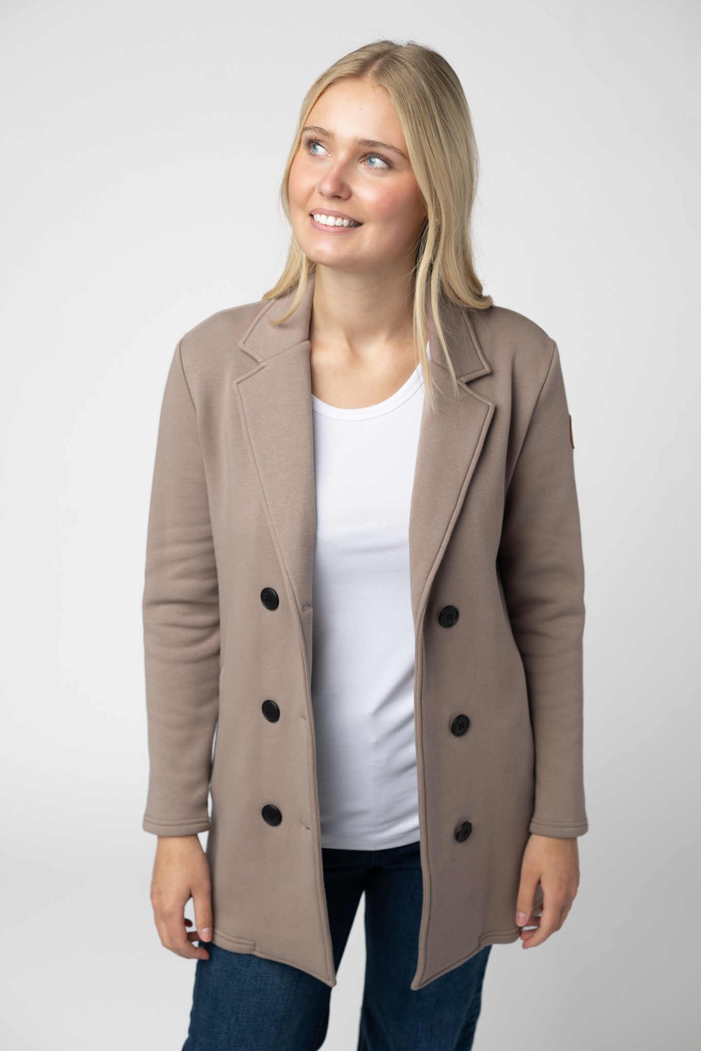 09.09 EN ROUTE Scarlett Sweater Jacket - Mocha-Jacket-Dear Me Southern Boutique, located in DeRidder, Louisiana