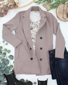09.09 EN ROUTE Scarlett Sweater Jacket - Mocha-Jacket-Dear Me Southern Boutique, located in DeRidder, Louisiana