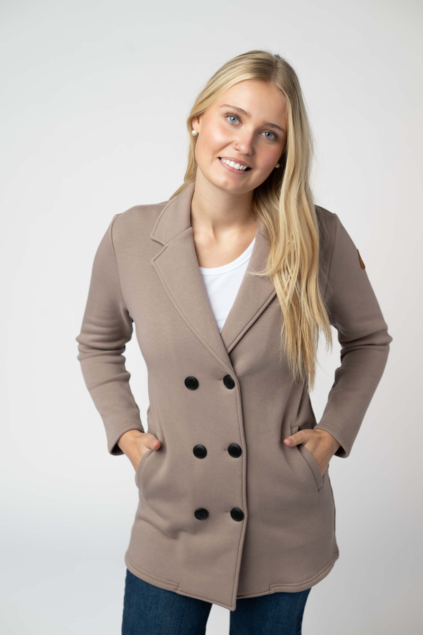 09.09 EN ROUTE Scarlett Sweater Jacket - Mocha-Jacket-Dear Me Southern Boutique, located in DeRidder, Louisiana