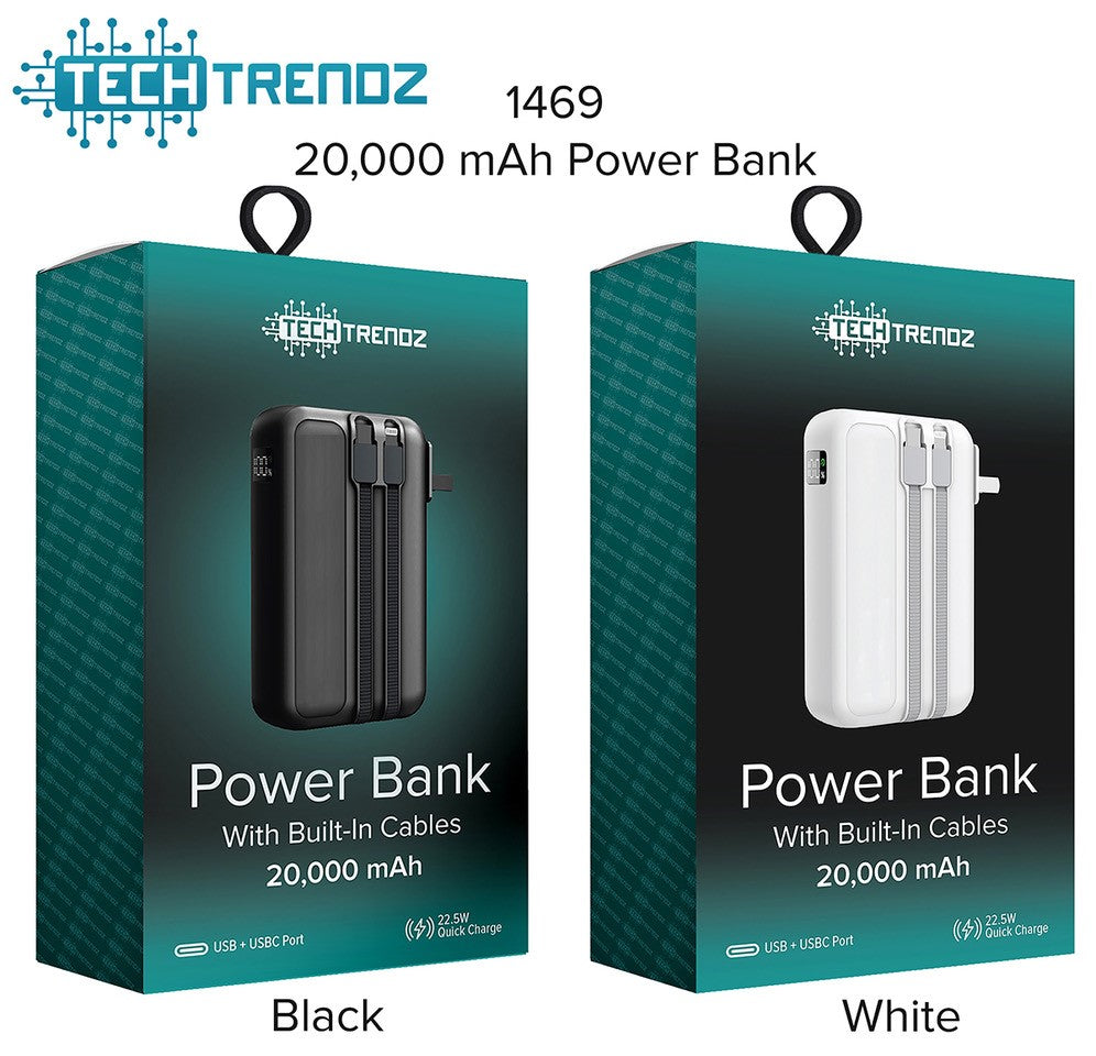 20,000 mAh Power Bank w/Cables-Dear Me Southern Boutique, located in DeRidder, Louisiana