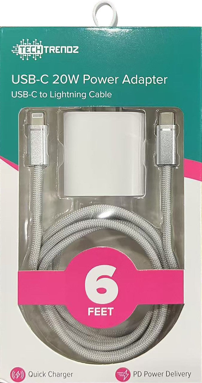 6ft. USBC to Lightning Fast Charging Set-Dear Me Southern Boutique, located in DeRidder, Louisiana