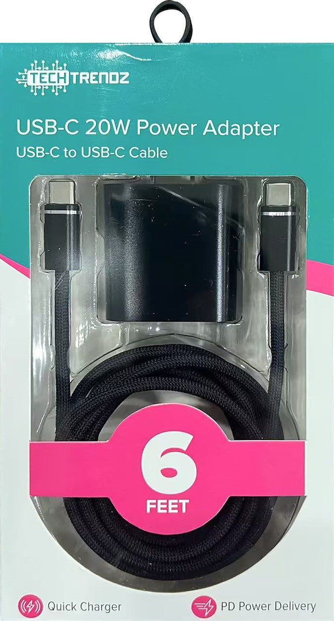 6ft. USBC to USBC Fast Charging Set-Dear Me Southern Boutique, located in DeRidder, Louisiana