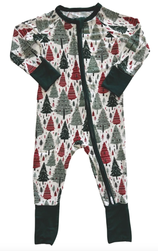 A Cozy Christmas Zippered Onesie-Kids-Dear Me Southern Boutique, located in DeRidder, Louisiana