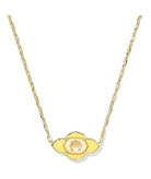 Abbie Medallion Gold Necklace-Jewelry - Necklaces-Dear Me Southern Boutique, located in DeRidder, Louisiana