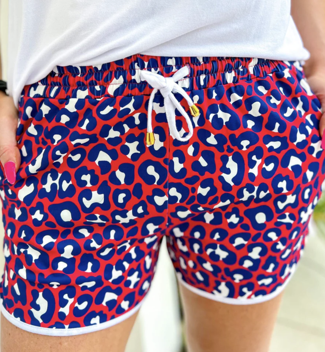 Adult Party In The USA Everyday Shorts-Shorts-Dear Me Southern Boutique, located in DeRidder, Louisiana