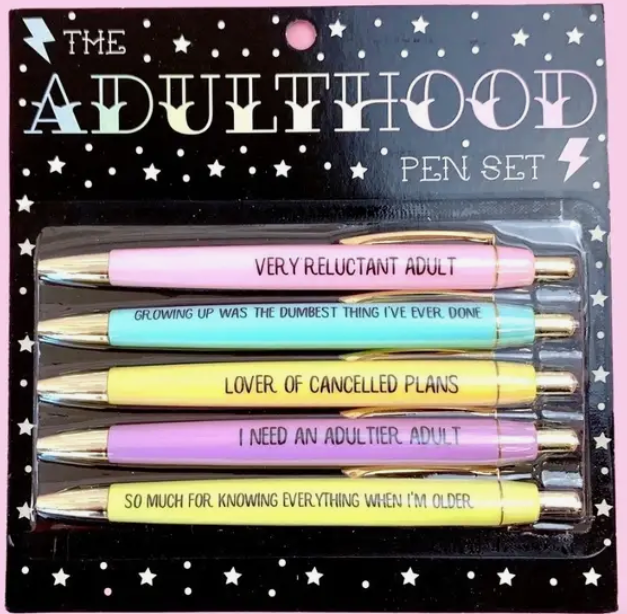 Adulthood Pen Set-Pens-Dear Me Southern Boutique, located in DeRidder, Louisiana