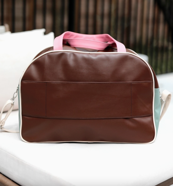 Adventure Jadelynn Brooke Color Block Duffel-Bags/Purses-Dear Me Southern Boutique, located in DeRidder, Louisiana
