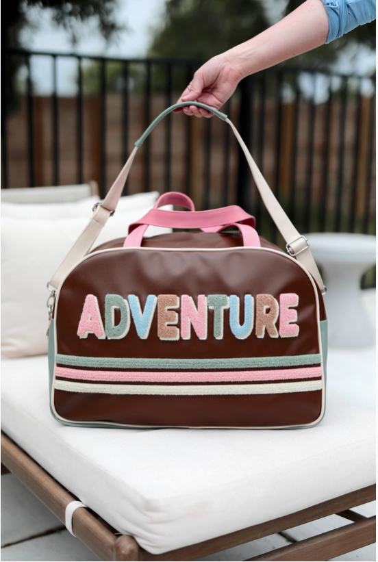 Adventure Jadelynn Brooke Color Block Duffel-Duffle Bags-Dear Me Southern Boutique, located in DeRidder, Louisiana