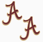 Alabama Crimson Tide Enamel Stud Earrings-Game Day-Dear Me Southern Boutique, located in DeRidder, Louisiana