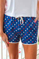 Americana Polka Dot Everyday Shorts-Presales-Dear Me Southern Boutique, located in DeRidder, Louisiana