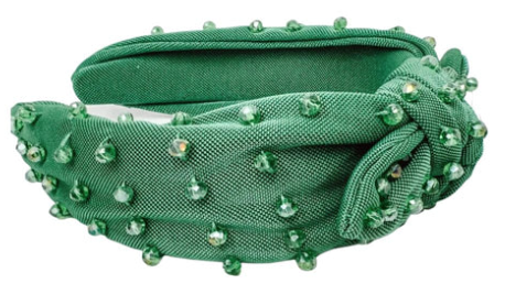 Amy Knot Headband Emerald-Headband-Dear Me Southern Boutique, located in DeRidder, Louisiana