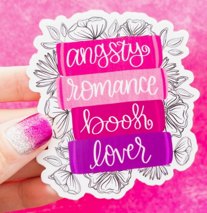 Angsty Romance Book Lover Sticker-Stickers-Dear Me Southern Boutique, located in DeRidder, Louisiana