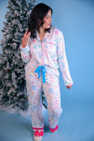Apres Ski Ruffle Pajama Set-Presales-Dear Me Southern Boutique, located in DeRidder, Louisiana