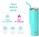 Aqua Swig Mega Mug-Mega Mugs-Dear Me Southern Boutique, located in DeRidder, Louisiana