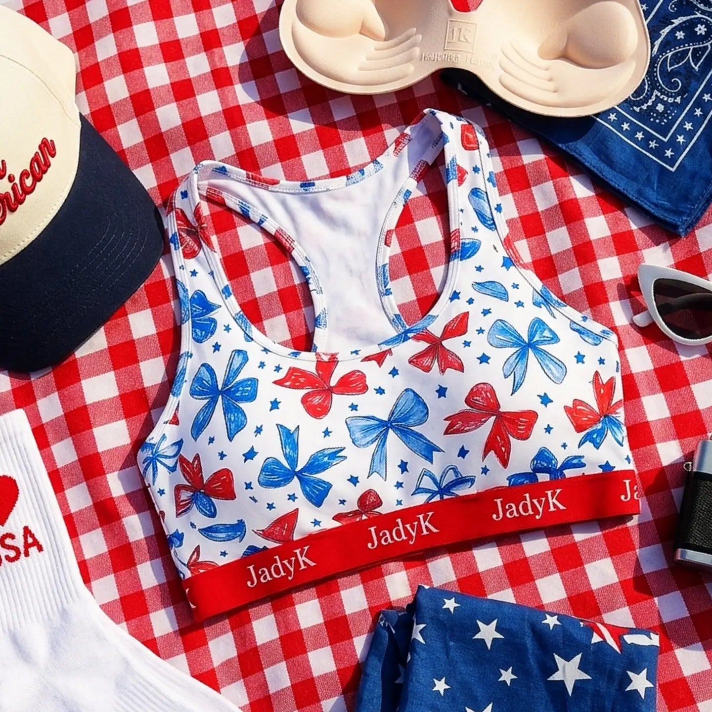 Arya Racerback - USA Bows-Bras-Dear Me Southern Boutique, located in DeRidder, Louisiana