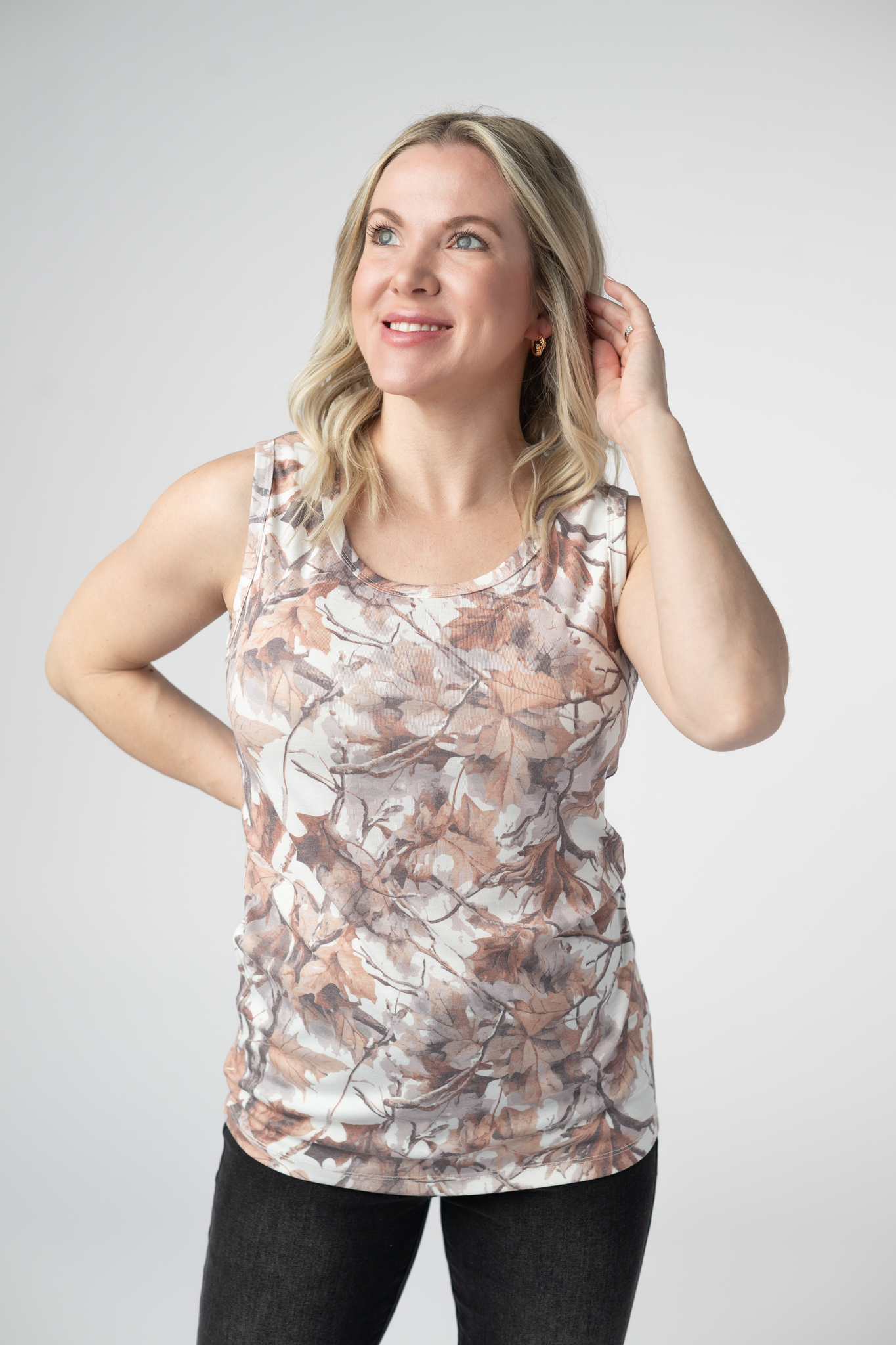 Ava Tank - Woodsy Camo-tank-Dear Me Southern Boutique, located in DeRidder, Louisiana