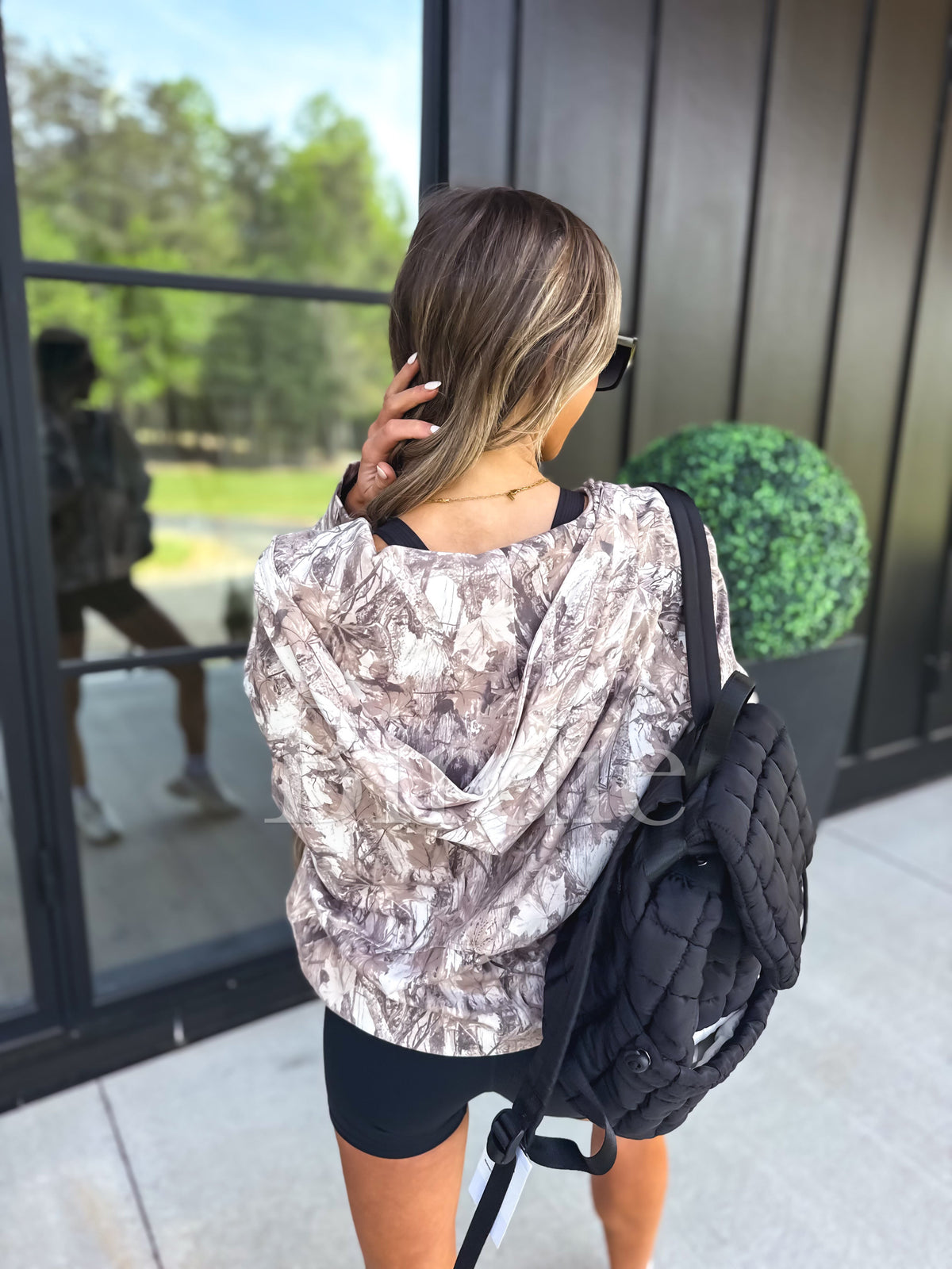 BIRDIE Dark Camo Quarter Zip Pullover-Presales-Dear Me Southern Boutique, located in DeRidder, Louisiana