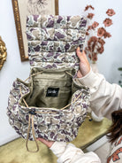BIRDIE Duck Camo Quilted Backpack-Presales-Dear Me Southern Boutique, located in DeRidder, Louisiana